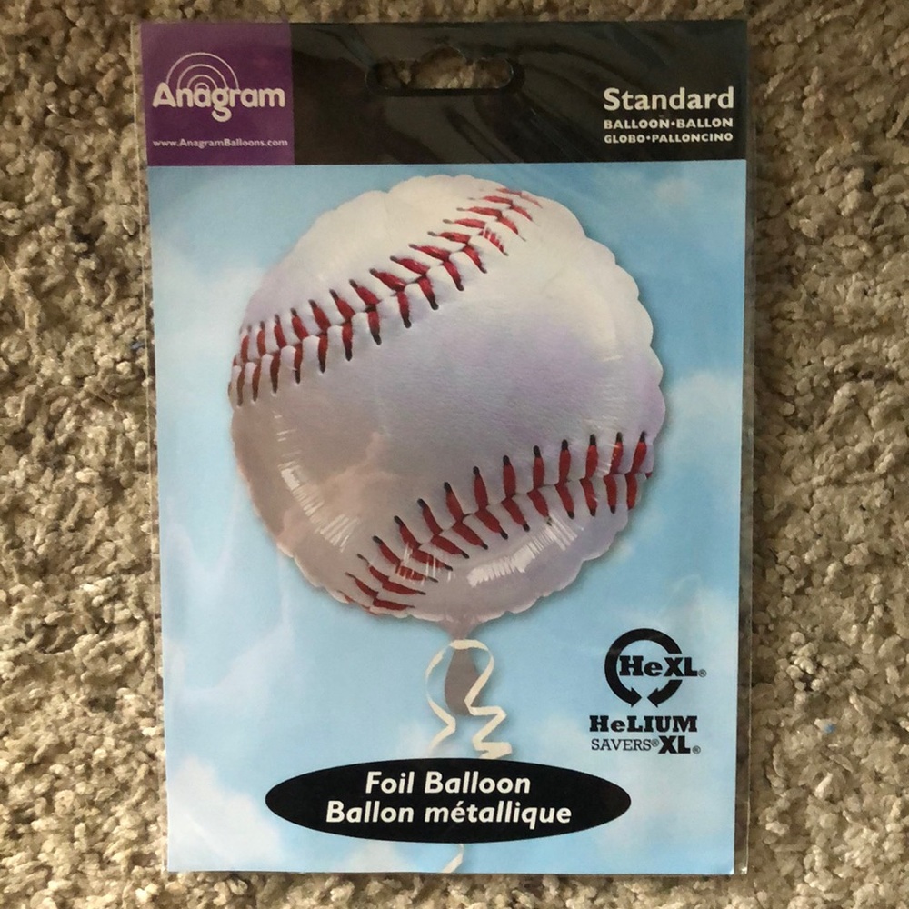 Baseball Foil Balloon 3 for $10